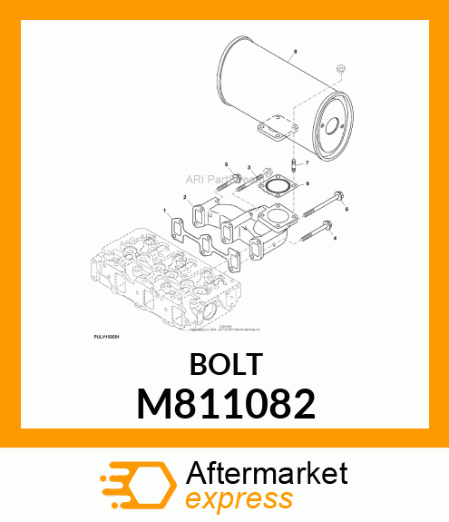 BOLT, M8X80 10.9T M811082