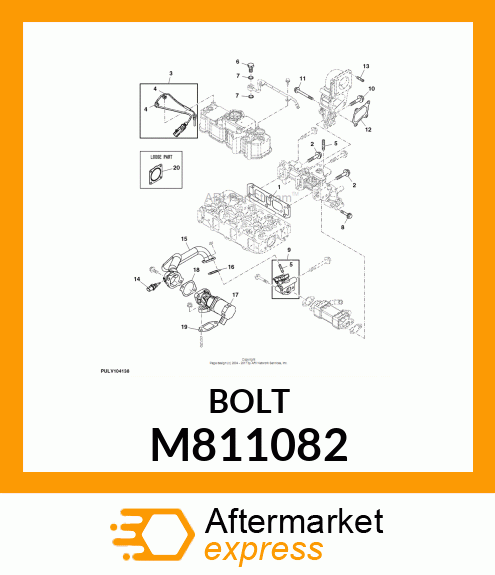 BOLT, M8X80 10.9T M811082