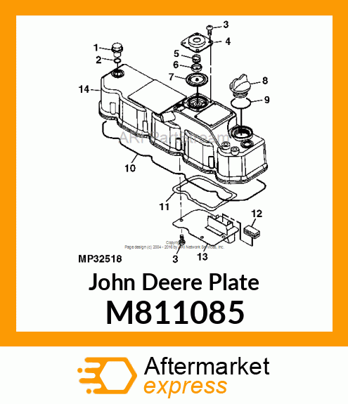 PLATE, BAFFLE M811085