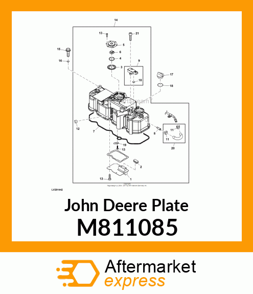 PLATE, BAFFLE M811085