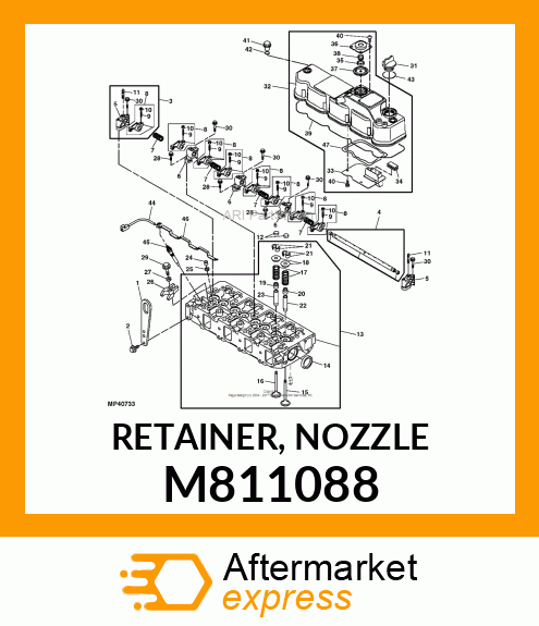 RETAINER, NOZZLE M811088