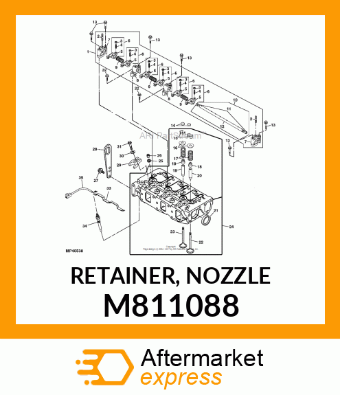 RETAINER, NOZZLE M811088