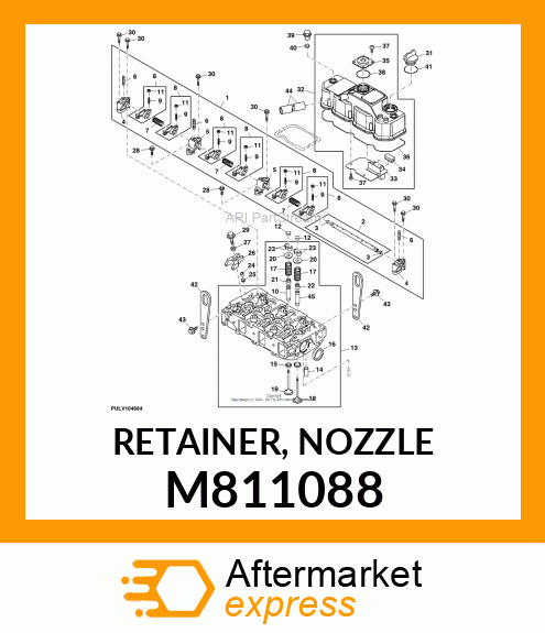 RETAINER, NOZZLE M811088