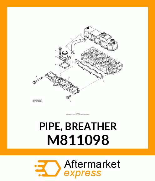 PIPE, BREATHER M811098