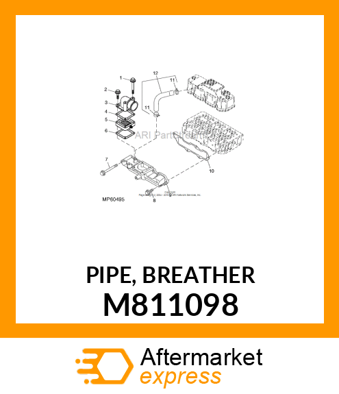 PIPE, BREATHER M811098