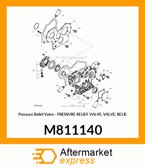 Pressure Relief Valve - PRESSURE RELIEF VALVE, VALVE, RELIE M811140