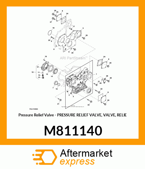 Pressure Relief Valve - PRESSURE RELIEF VALVE, VALVE, RELIE M811140