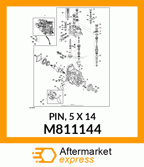 PIN, 5 X 14 M811144