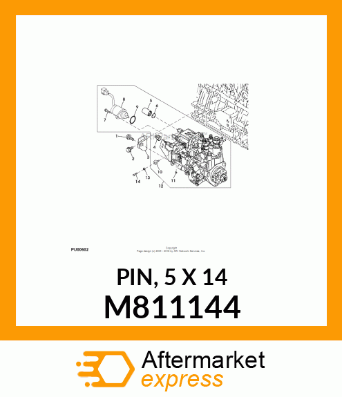 PIN, 5 X 14 M811144