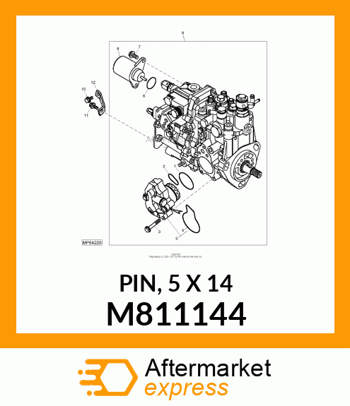 PIN, 5 X 14 M811144