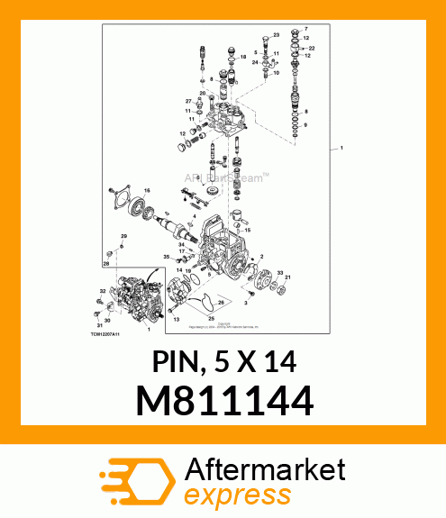 PIN, 5 X 14 M811144