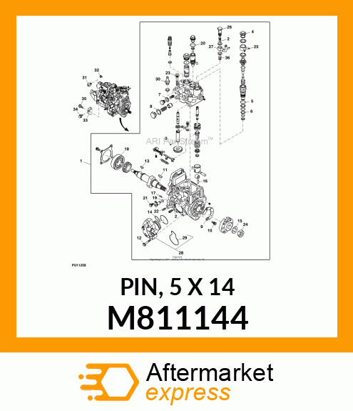 PIN, 5 X 14 M811144