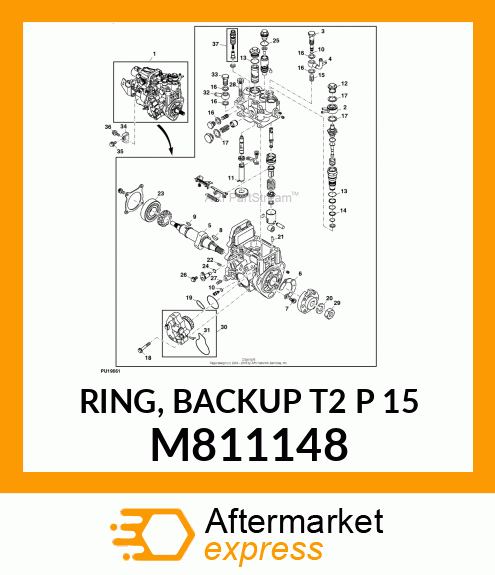 RING, BACKUP T2 P 15 M811148