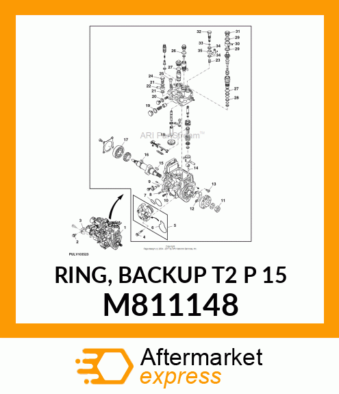 RING, BACKUP T2 P 15 M811148