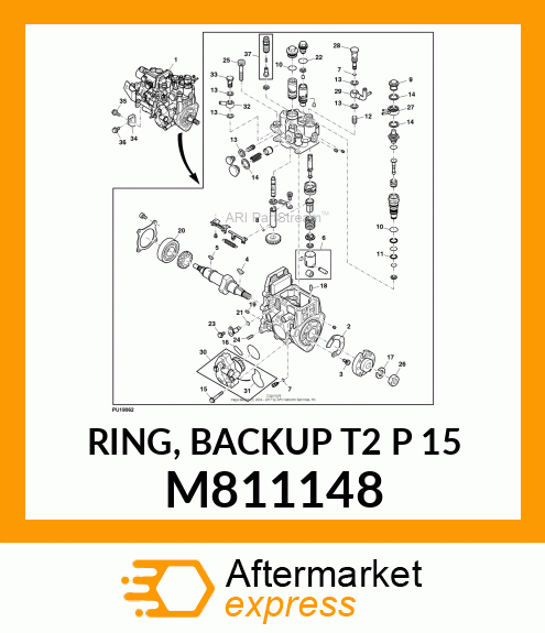 RING, BACKUP T2 P 15 M811148