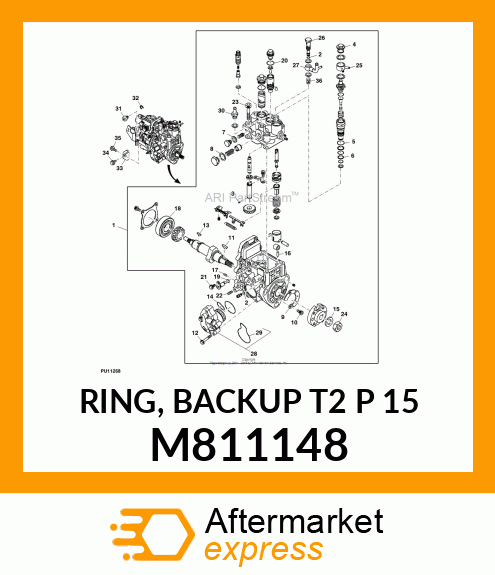 RING, BACKUP T2 P 15 M811148