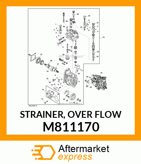 STRAINER, OVER FLOW M811170