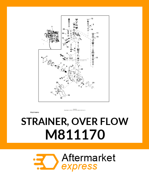 STRAINER, OVER FLOW M811170