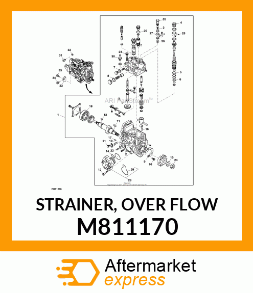 STRAINER, OVER FLOW M811170