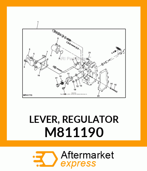 LEVER, REGULATOR M811190