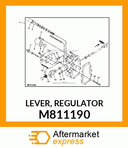 LEVER, REGULATOR M811190