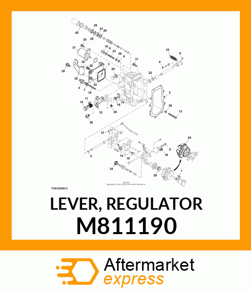 LEVER, REGULATOR M811190