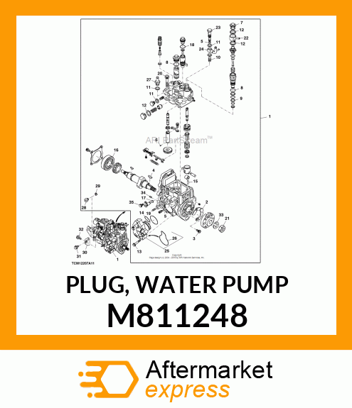 PLUG, WATER PUMP M811248