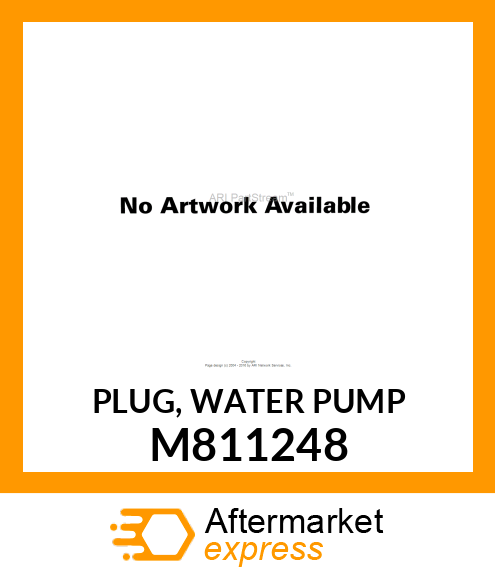 PLUG, WATER PUMP M811248