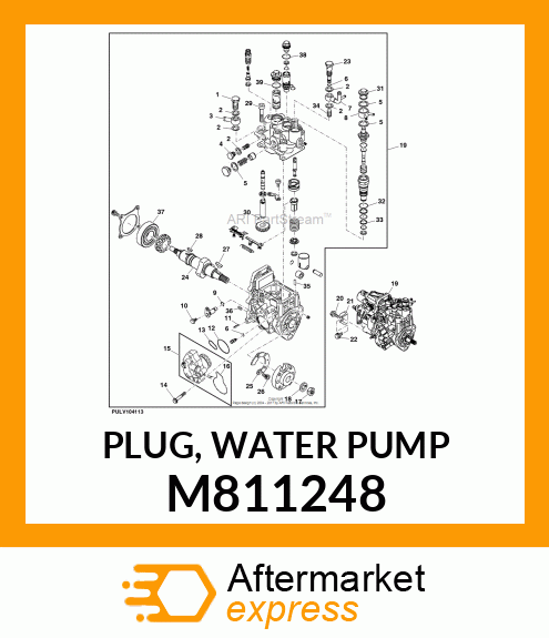 PLUG, WATER PUMP M811248