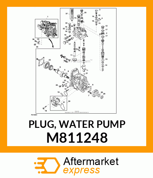 PLUG, WATER PUMP M811248