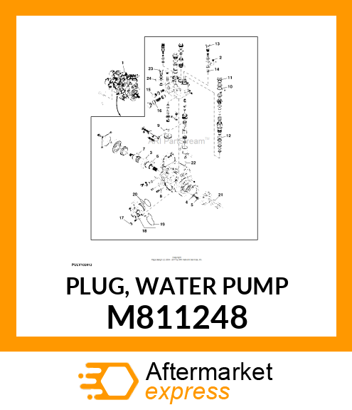 PLUG, WATER PUMP M811248