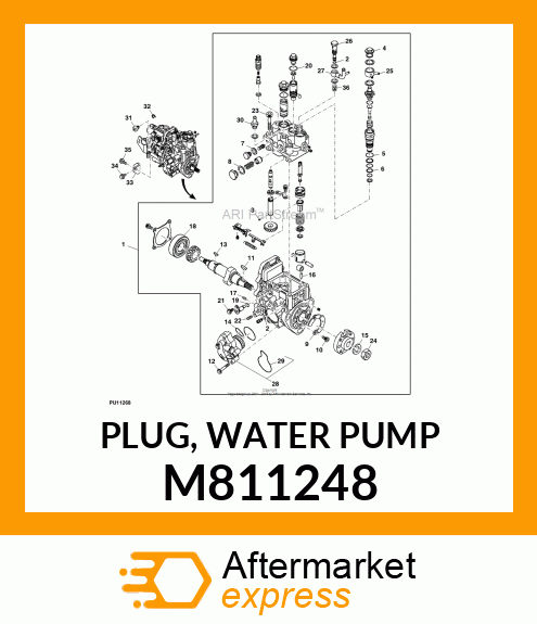 PLUG, WATER PUMP M811248