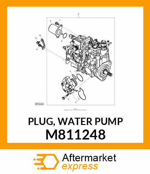 PLUG, WATER PUMP M811248