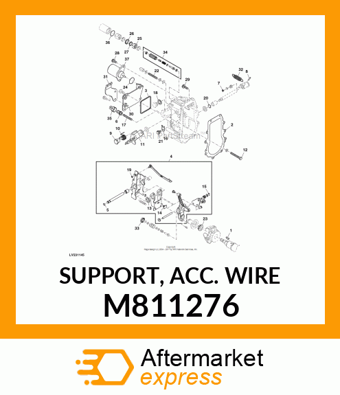 SUPPORT, ACC. WIRE M811276