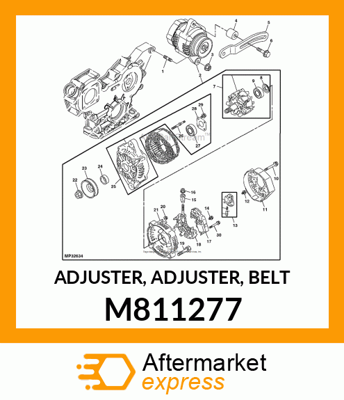 ADJUSTER, ADJUSTER, BELT M811277