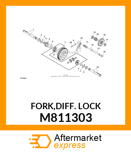 FORK,DIFF. LOCK M811303