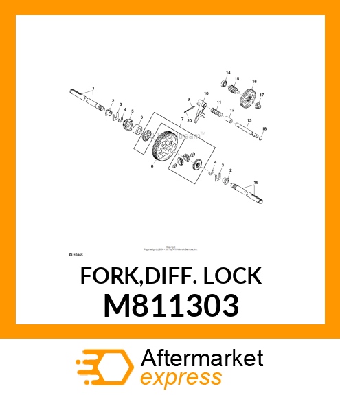 FORK,DIFF. LOCK M811303