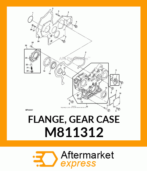 FLANGE, GEAR CASE M811312