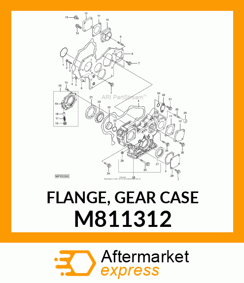 FLANGE, GEAR CASE M811312