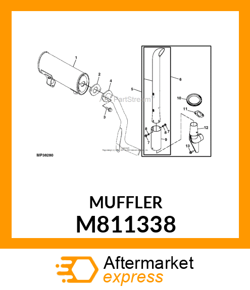 MUFFLER M811338