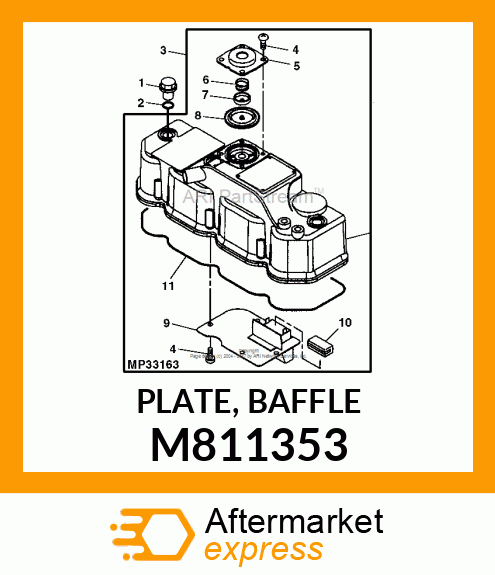 PLATE, BAFFLE M811353