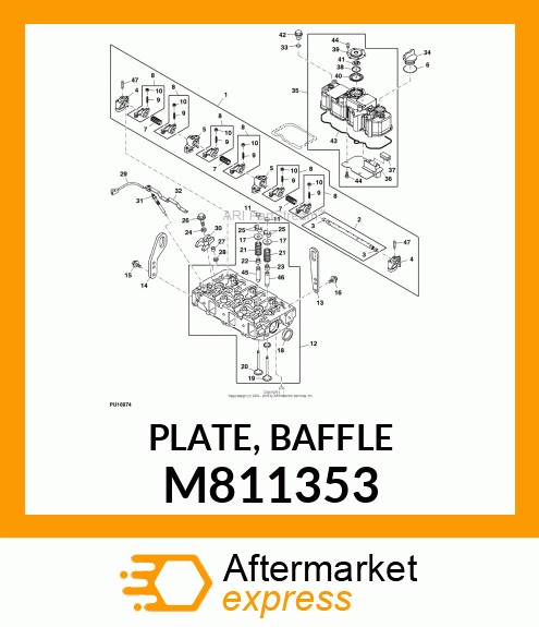 PLATE, BAFFLE M811353