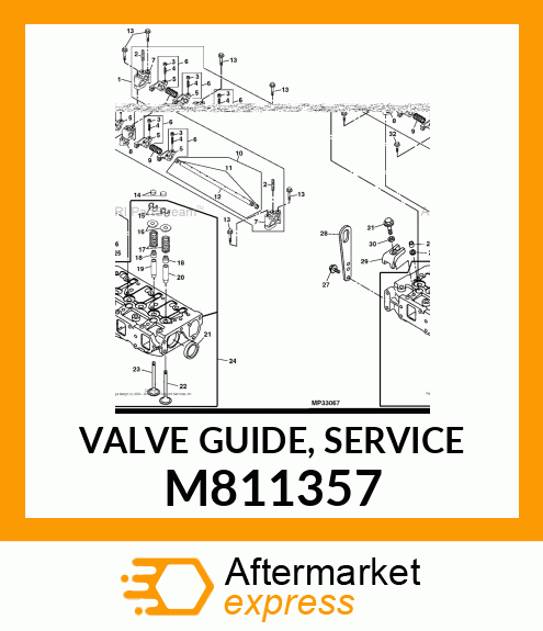 VALVE GUIDE, SERVICE M811357