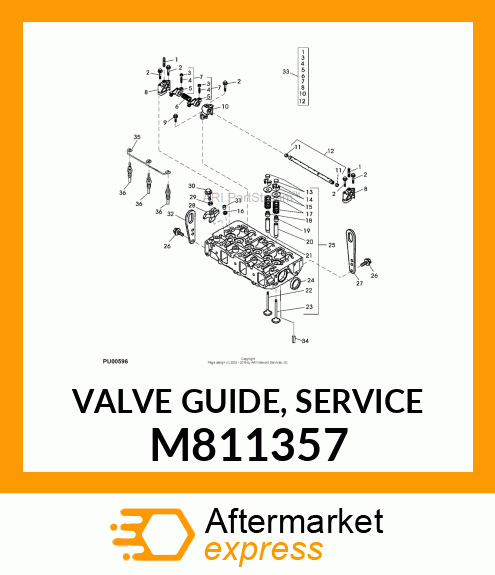 VALVE GUIDE, SERVICE M811357