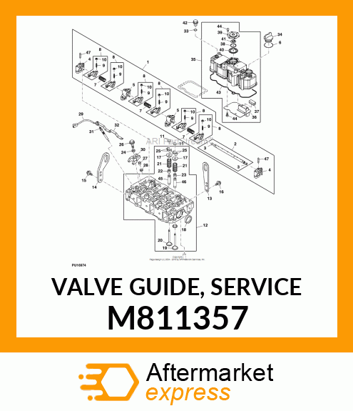 VALVE GUIDE, SERVICE M811357