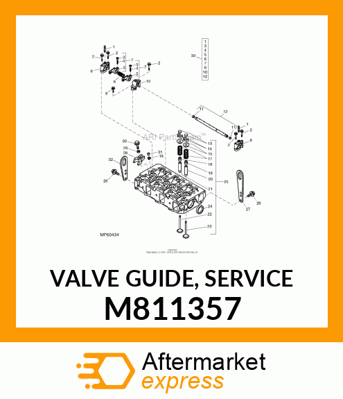 VALVE GUIDE, SERVICE M811357