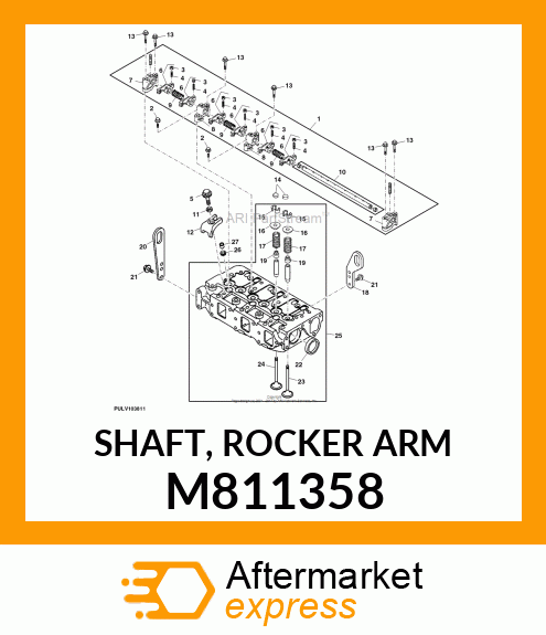 SHAFT, ROCKER ARM M811358