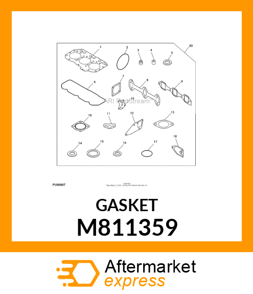 GASKET, COVER M811359