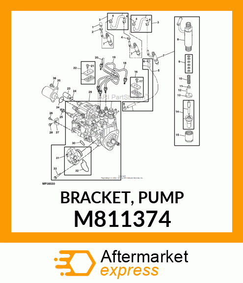 BRACKET, PUMP M811374