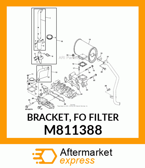 BRACKET, FO FILTER M811388